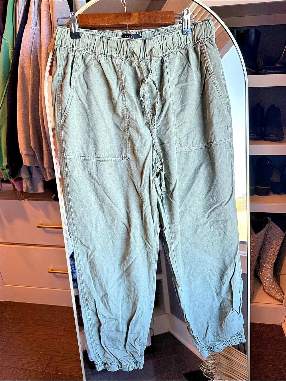 Sanctuary Rebel Cargo Jogger Pants Green